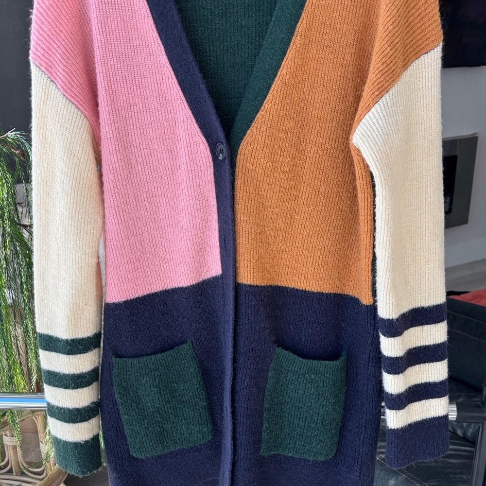 Hem & Thread Colorful Striped Cardigan - Picture 2 of 7